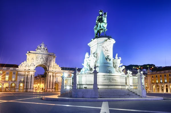 Арка Августа в Лиссабоне — стоковое фото