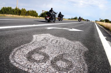 Tarihi Yol 66 tabelası