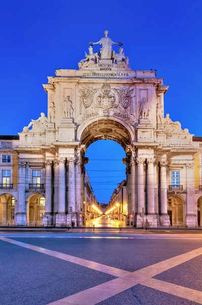 Арка Августа в Лиссабоне — стоковое фото