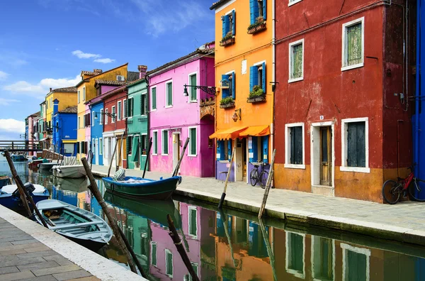 Pueblo de Burano cerca de Venise — Foto de Stock