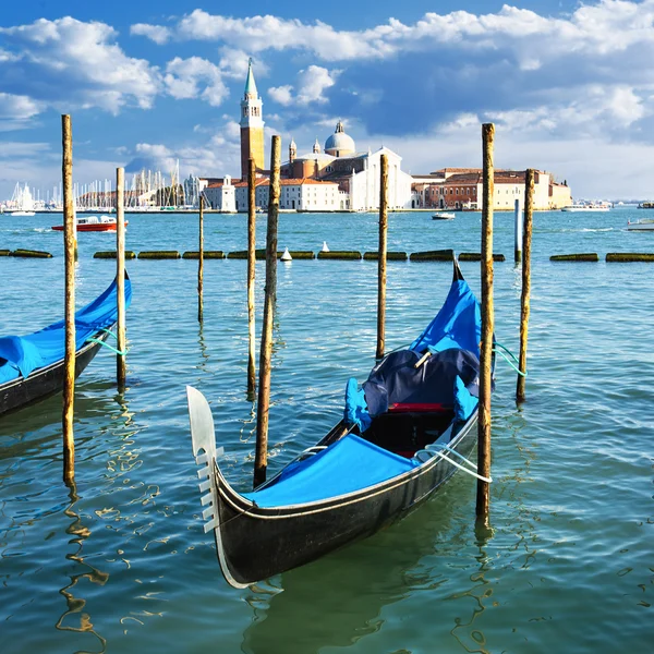 Gôndolas em Venezia — Fotografia de Stock