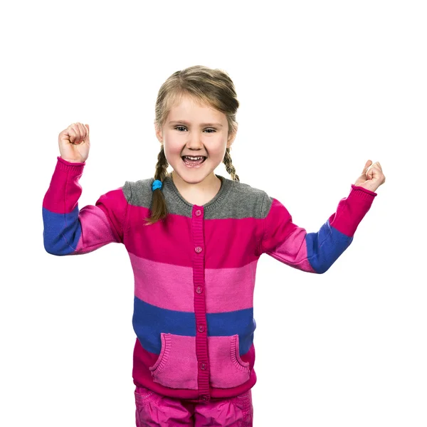 Joyfull liten flicka — Stockfoto