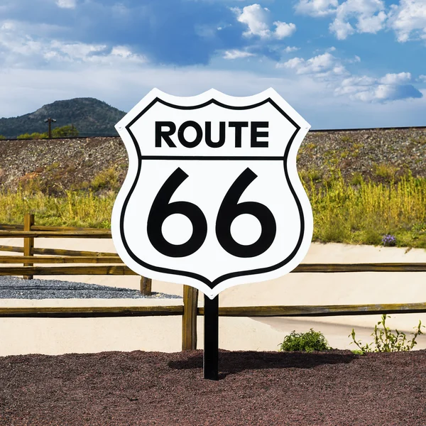 Panneau historique Route 66 — Photo