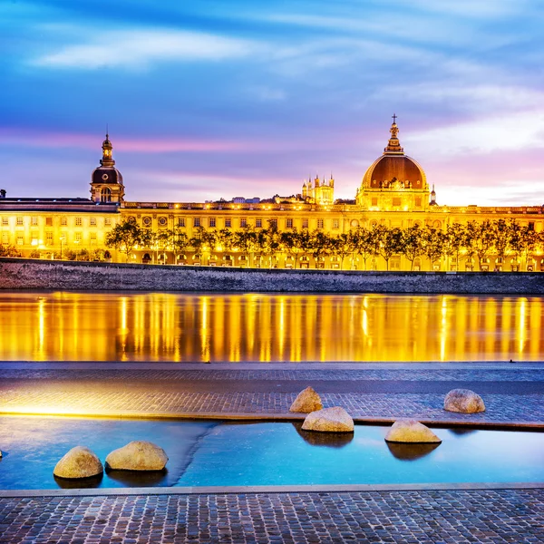 Lyon by sunset in summer — Stock Photo, Image