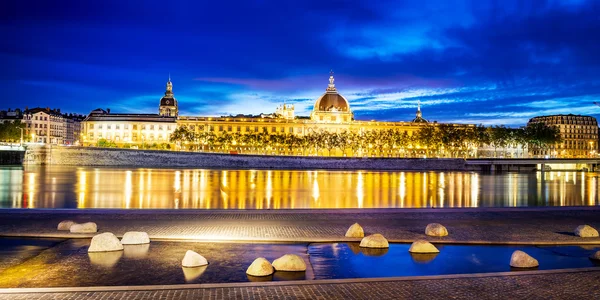 Lyon by sunset in summer — Stock Photo, Image