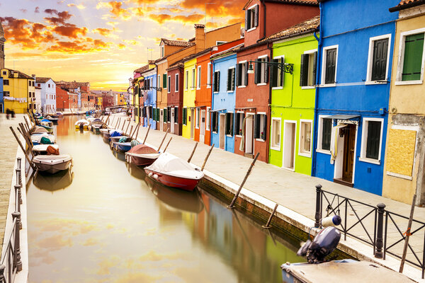 Burano village near Venise