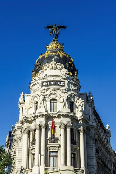 Metropolia budynku, Madryt — Zdjęcie stockowe