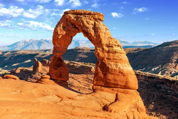 Delicato arco, Parco nazionale degli Archi, Utah — Foto Stock