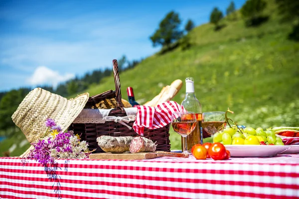 Picnic on the grass — Stock Photo, Image