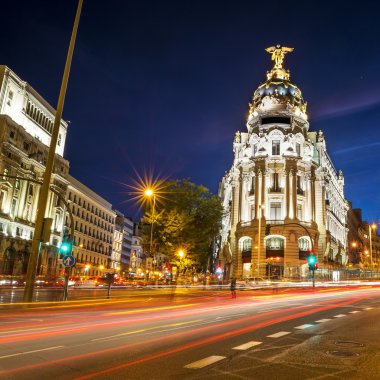 trafik ışıkları Madrid ışınları