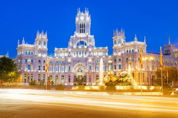 Plaza de la Cibeles Madrid — Stockfoto