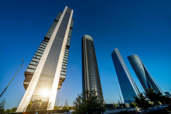 Four modern skyscrapers — Stock Photo, Image