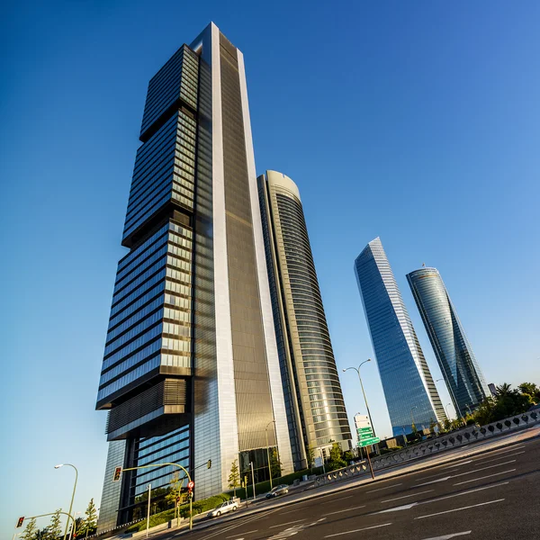 Four modern skyscrapers — Stock Photo, Image