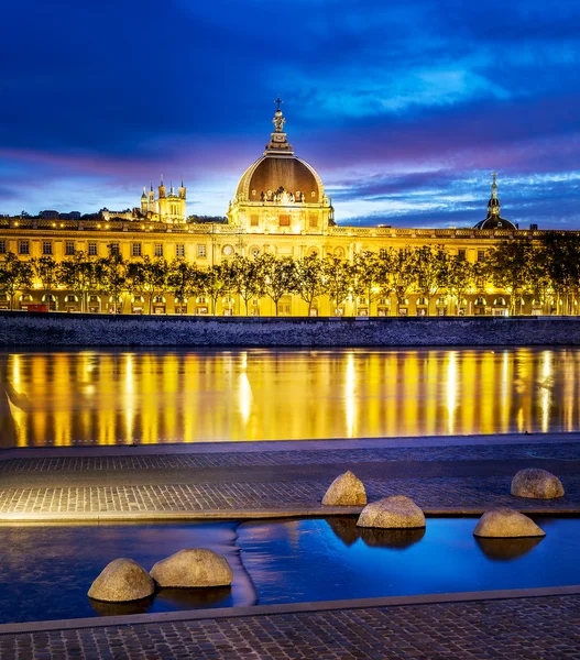 Lyon by sunset in summer — Stock Photo, Image