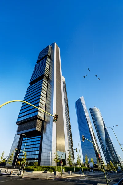 Four modern skyscrapers — Stock Photo, Image