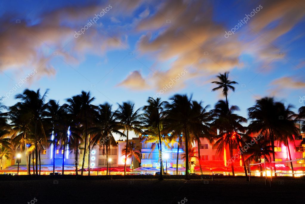 ᐈ Atardecer Miami Fotos De Stock Imagenes Atardeceres En Miami