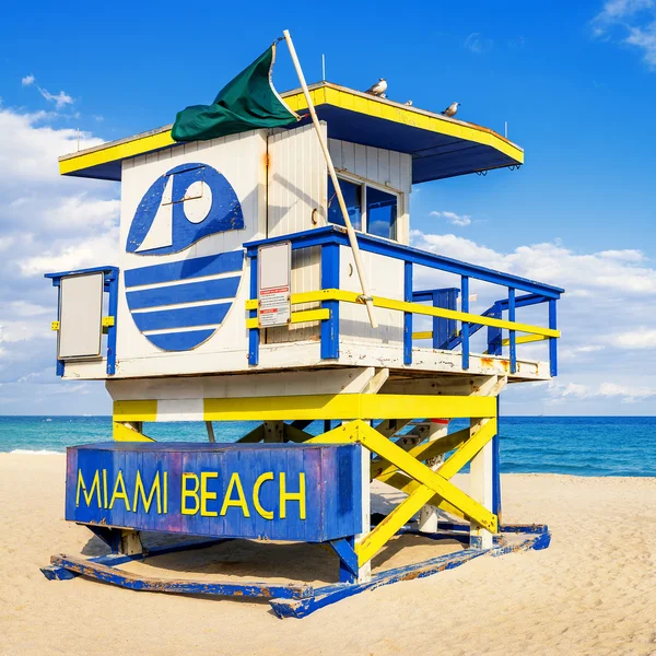 Torre de salvavidas, Miami Beach, Florida — Foto de Stock
