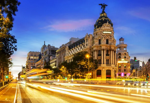 Madrid merkezinde, gran vis İspanya — Stok fotoğraf