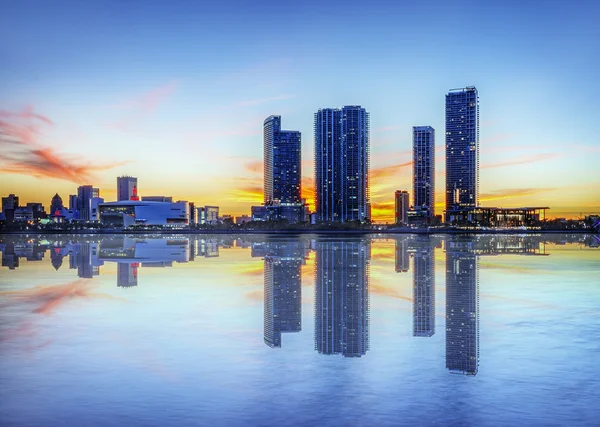 Miami city by night — Stock Photo, Image
