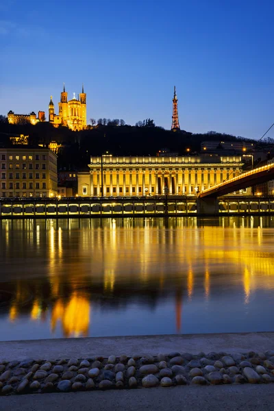 Lyon hora azul — Fotografia de Stock