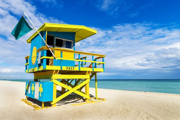 Lifeguard torre, miami beach, florida — Foto Stock