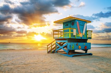 Miami south beach gündoğumu
