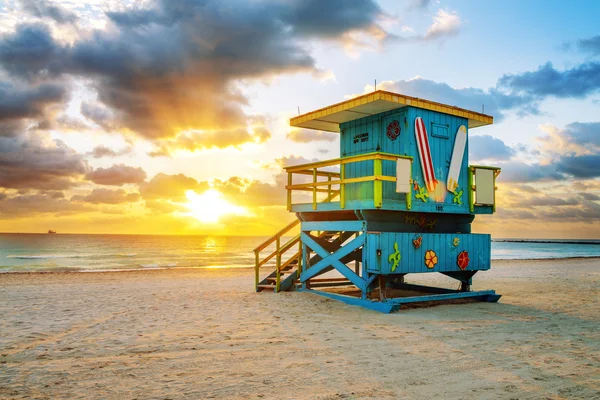 Miami south beach zonsopgang — Stockfoto