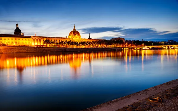 Lyon au coucher du soleil en été — Photo