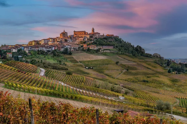 Typical Village Named Morra Province Cuneo Piedmont Italy —  Fotos de Stock