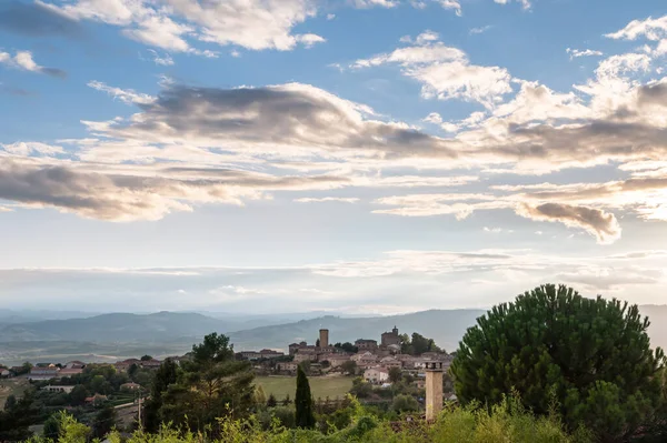 Beautiful Landscape Medieval Village Named Oingt Beaujolais Zone Rhone Alpes — Foto de Stock