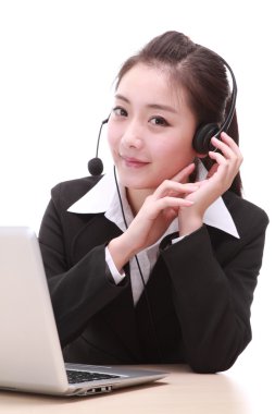 beyaz izole gösteren iş kadını