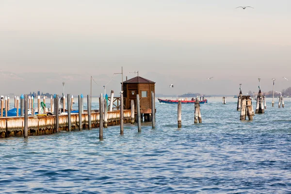 Zee pier in Venetië — Stockfoto