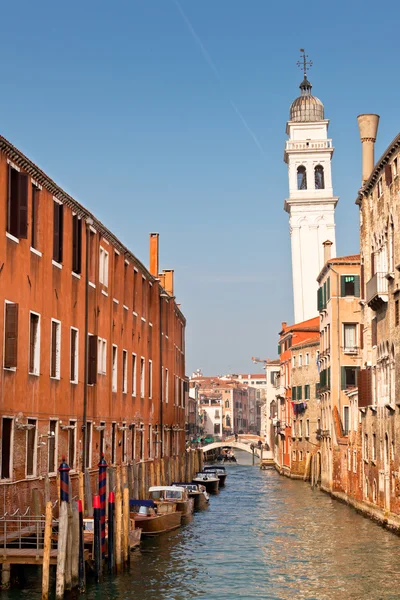 Falling campanile in Venice — Stock Photo, Image