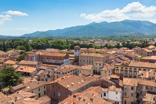 Uitzicht over lucca, Toscane stad — Stockfoto