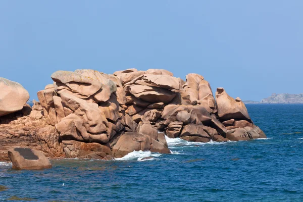 Cote de Granit Rose, Bretagna, Francia — Foto Stock