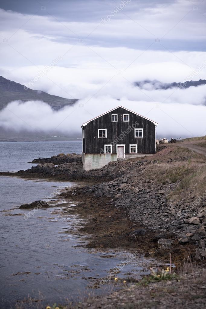 Black Wooden House in East Iceland