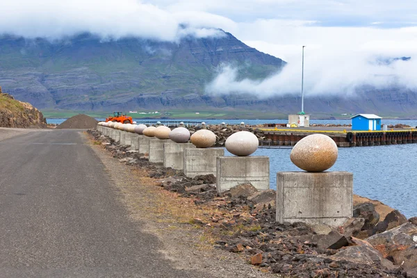 Le uova di pietra di Merry Bay, Djupivogur, Islanda — Foto Stock