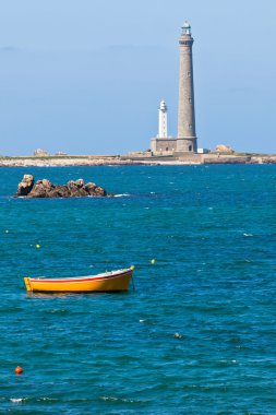 Phare de l'Ile Vierge - Brittany yılında deniz feneri