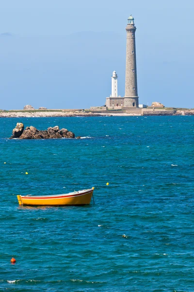 Phare de l'Ile Vierge - latarnia morska w Bretanii — Zdjęcie stockowe