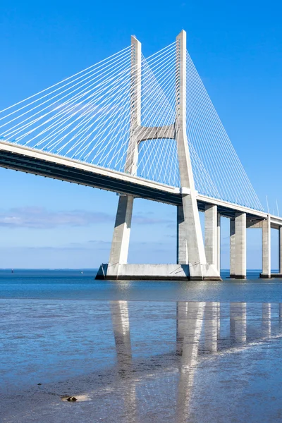 Basco da Gama Bridge (ponte basco da Gama), Lisbona — Foto Stock