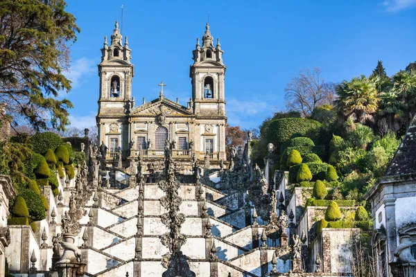 BOM Jezusa do monte klasztor, braga, Portugalia — Zdjęcie stockowe