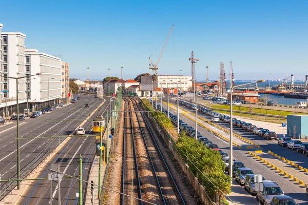 Distrito portuario industrial de Lisboa — Foto de Stock