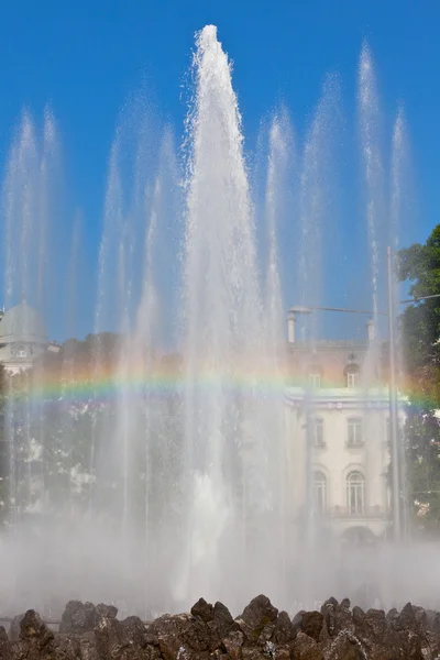 Arco iris en la fuente de Viena — Foto de Stock