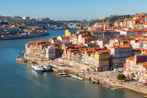 Panoramica della città vecchia di Oporto, Portogallo — Foto Stock