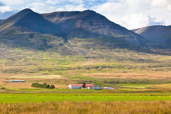 Casa rural en las montañas de Islandia — Foto de Stock