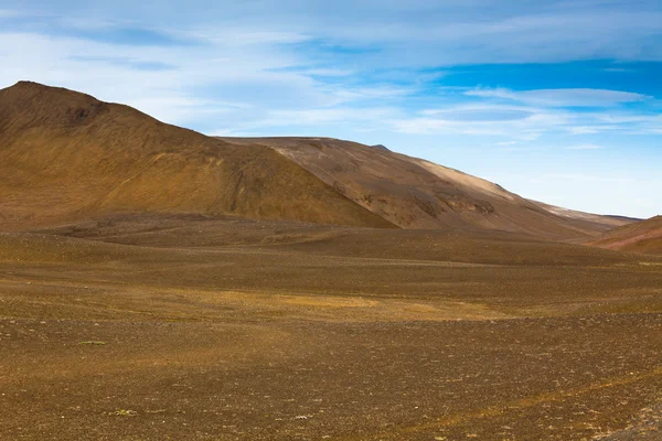 Dry Gravel Field Landscape of Central Iceland — Stock Photo, Image