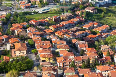 Modern San Marino Suburban ilçeleri yukarıdan görünüyor