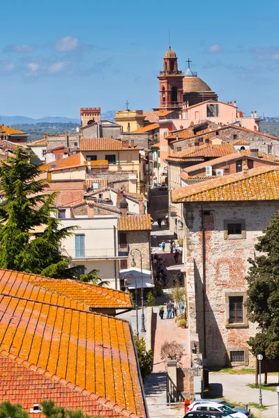 Castiglione del lago staré město, Itálie — Stock fotografie