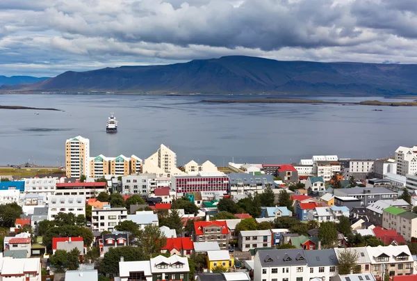 アイスランド、レイキャビク、ビューの首都 — ストック写真