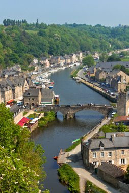 Dinan, brittany, Fransa - Nehri üzerinde antik kenti